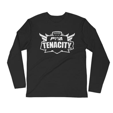Tenacity Men's Long Sleeve Fitted Crew - Power Words Apparel