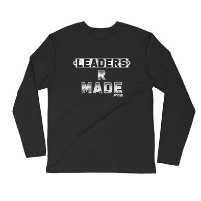 Leaders R Made Men's Long Sleeve Fitted Crew - Power Words Apparel
