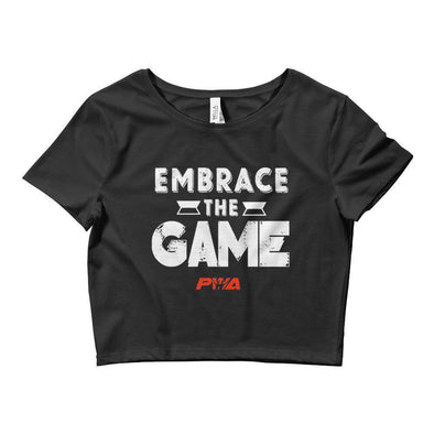 Embrace The Game Crop Tee - Power Words Apparel