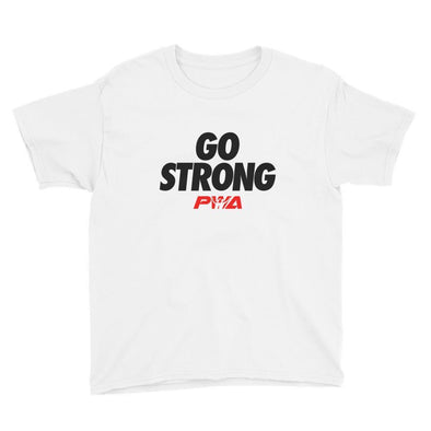 Go Strong Youth Short Sleeve T-Shirt - Power Words Apparel