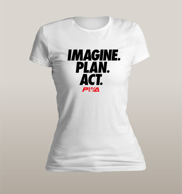 Imagine, Plan, Act Women's - Power Words Apparel