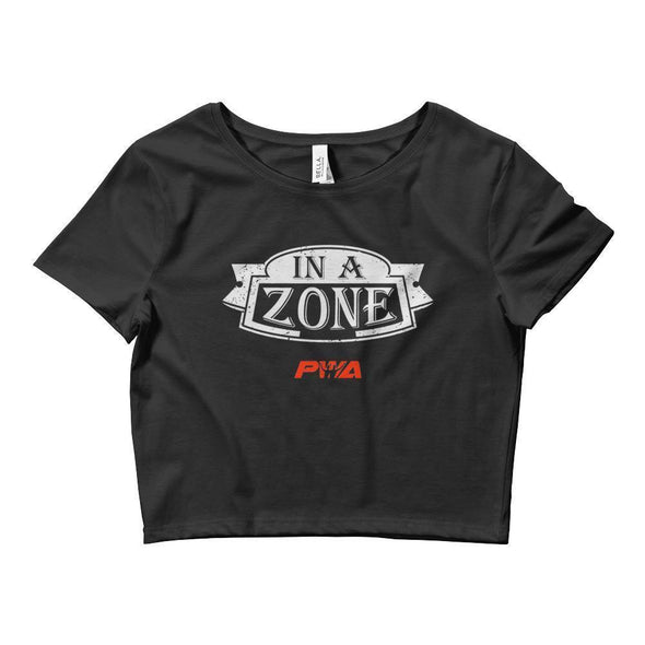 In A Zone Crop Tee - Power Words Apparel
