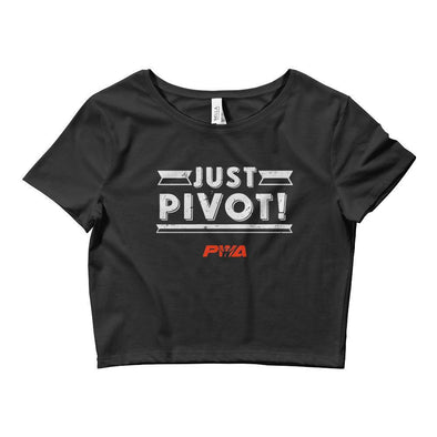 Just Pivot Crop Tee - Power Words Apparel