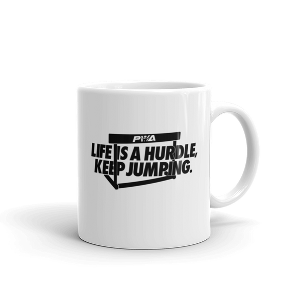 Life is A Hurdle, Keep Jumping Mug - Power Words Apparel