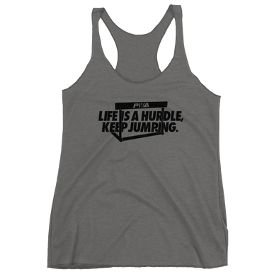 Life is a hurdle Women's tank top - Power Words Apparel