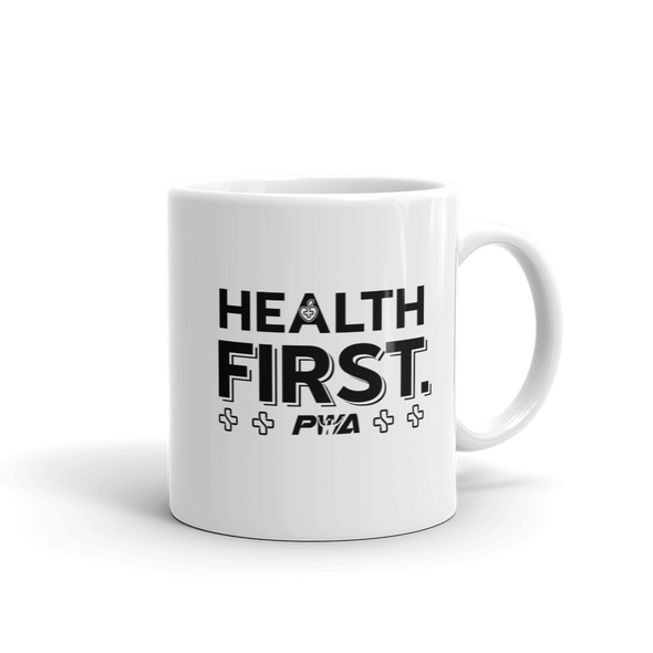 Health First Mug - Power Words Apparel