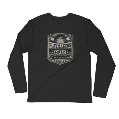 Playmaker's Club Men's Long Sleeve Fitted Crew - Power Words Apparel