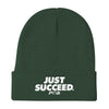 Just Succeed Knit Beanie - Power Words Apparel