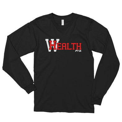 Health Wealth Long sleeve t-shirt (unisex) - Power Words Apparel