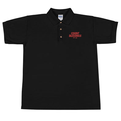 Count Blessings Mens Polo Shirt - Power Words Apparel