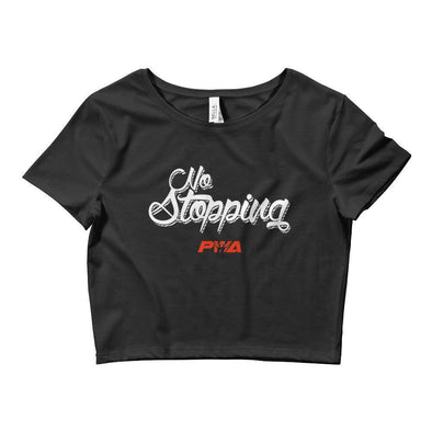 No Stopping Crop Tee - Power Words Apparel