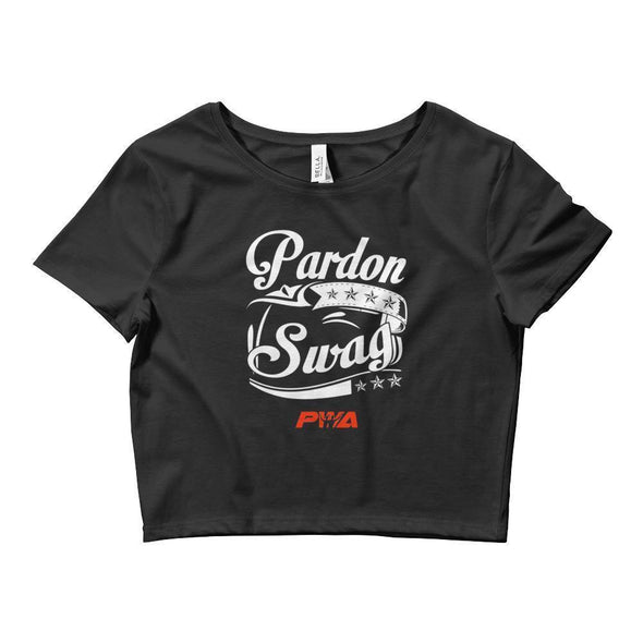 Pardon Swag Crop Tee - Power Words Apparel