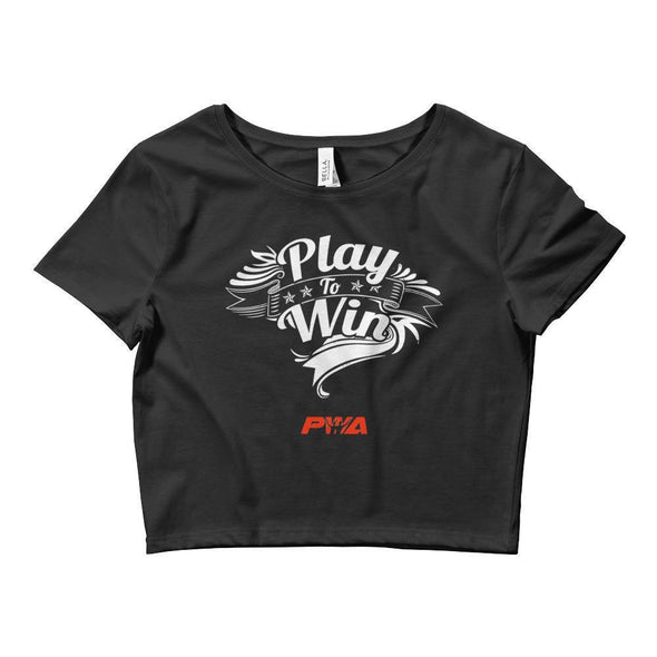 Play To Win Crop Tee - Power Words Apparel