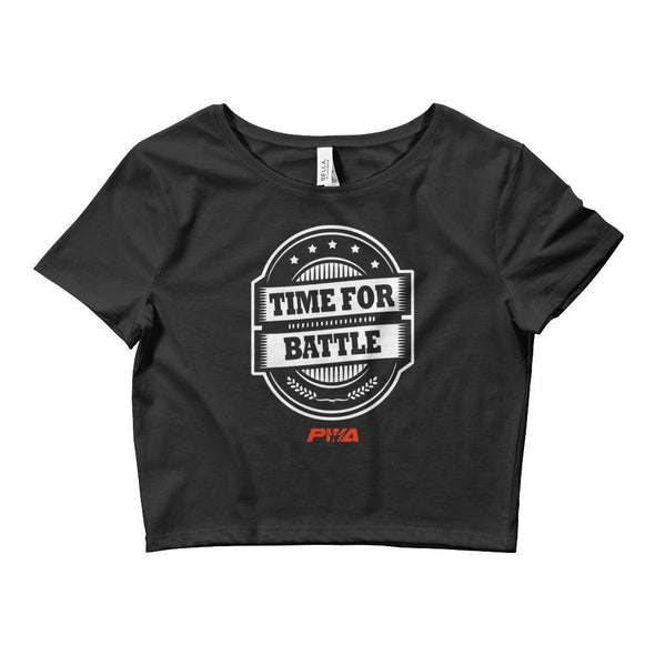 Time For Battle Crop Tee - Power Words Apparel