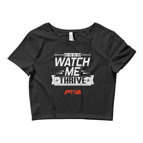 Watch Me Thrive Crop Tee - Power Words Apparel